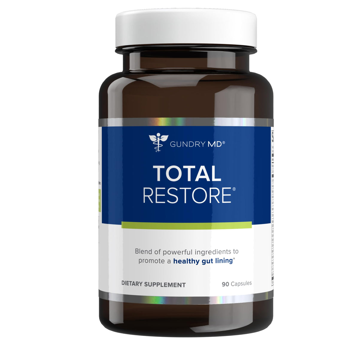 Gundry MD® Total Restore® Gut Health and Gut Lining Support Supplement (90 Caps) (Glass Bottle)
