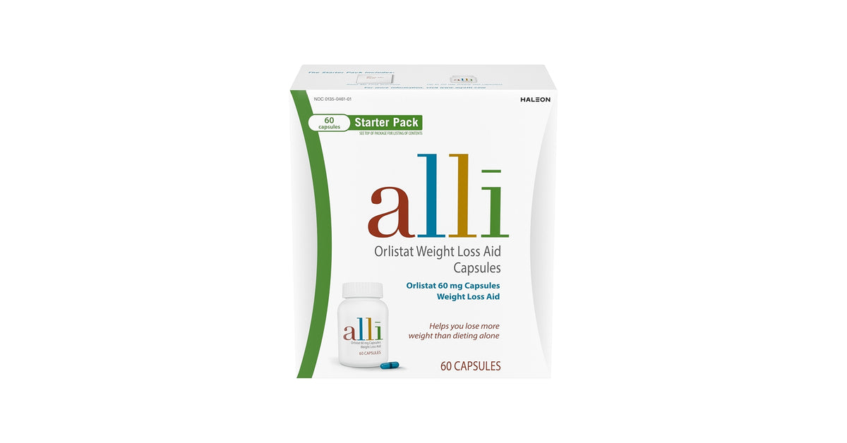 alli Diet Weight Loss Pills Orlistat 60Mg Capsule 170 Count