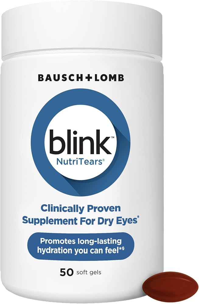 BLINK Nutritears Supplement for Dry Eyes, 50 Softgels