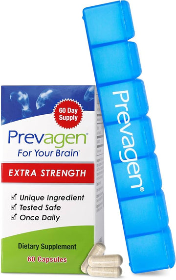 Prevagen Extra Strength Capsules, 60ct 1 Pack, Prevagen with Apoaequorin & Vitamin D