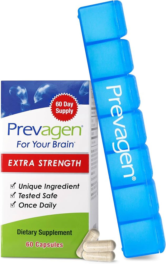 Prevagen Extra Strength Capsules, 60ct 1 Pack, Prevagen with Apoaequorin & Vitamin D