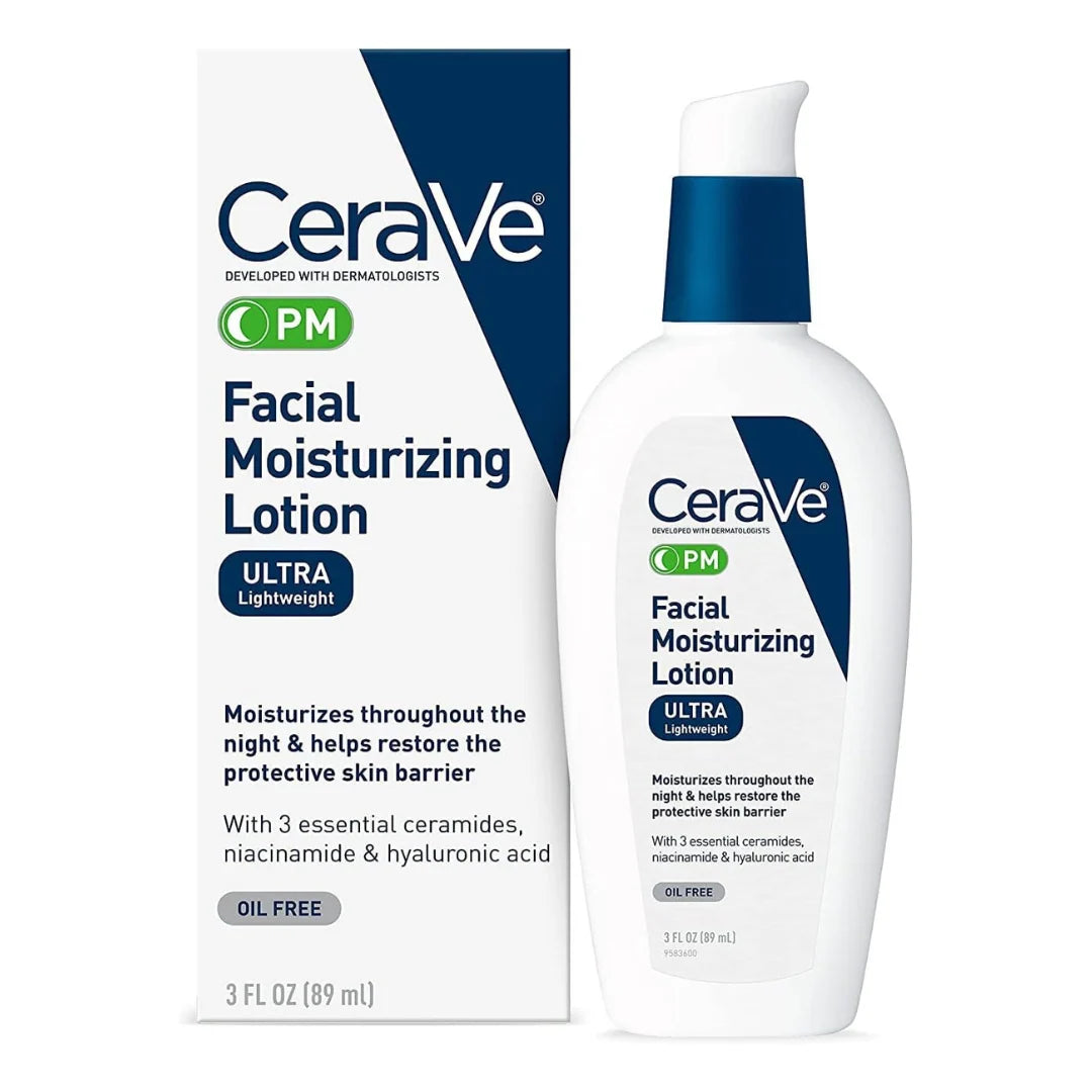 CeraVe PM Facial Moisturizing Lotion Ultra Lightweight 3 FL. OZ ( 89ml )